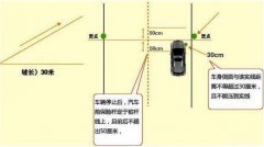 科目二半坡定点停车如何准确的掌握30公分的距离